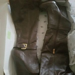 Colin Stuart Over The Knee, Wedge Boots,